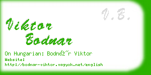 viktor bodnar business card